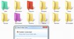 Four free utilities for changing the color of folders in Windows Changing the color of a folder using Folder Painter