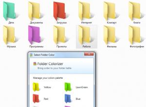 Four free utilities for changing the color of folders in Windows Changing the color of a folder using Folder Painter